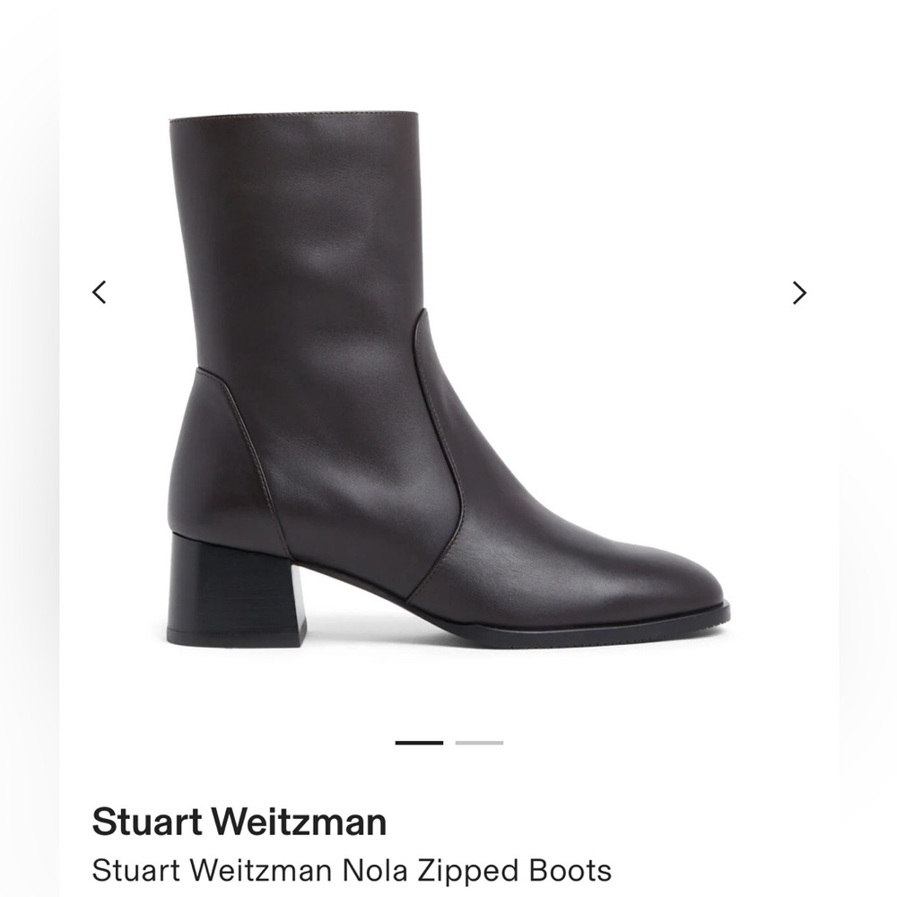 Stuart Weitzman NOLA ZIP BOOTIE Black